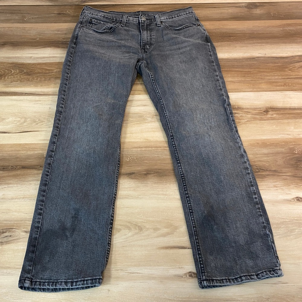 Levi's 514 Jeans Mens 32x30 Slim Straight Leg Denim Grey Wash